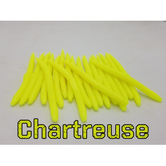 Chartreuse Plastic Worm - DoomzWorms