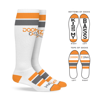 Tennessee Orange DoomzDNA Kiss My Bass Socks 